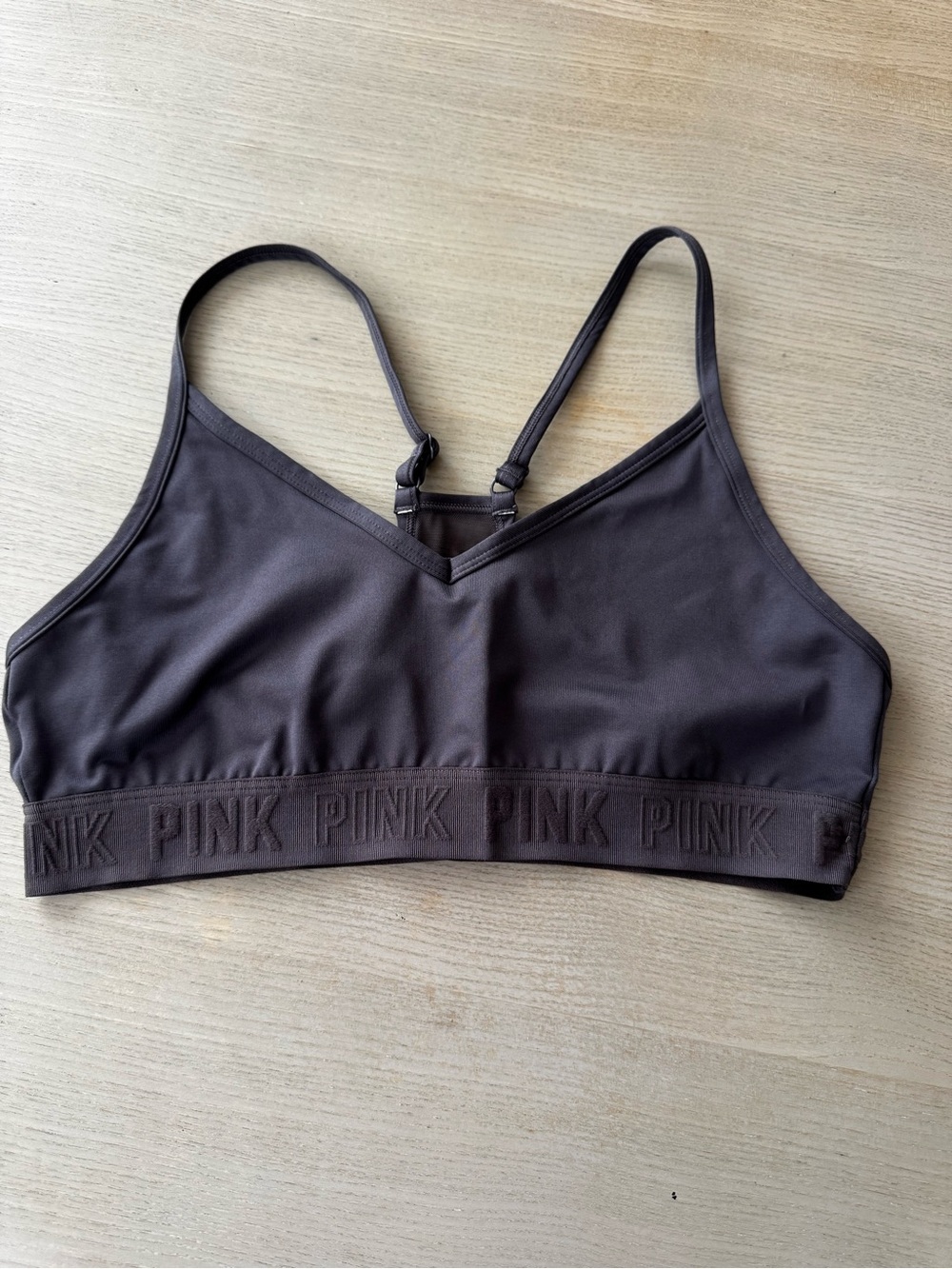 PINK Victoria's Secret Wireless Seamless Bralette in grey